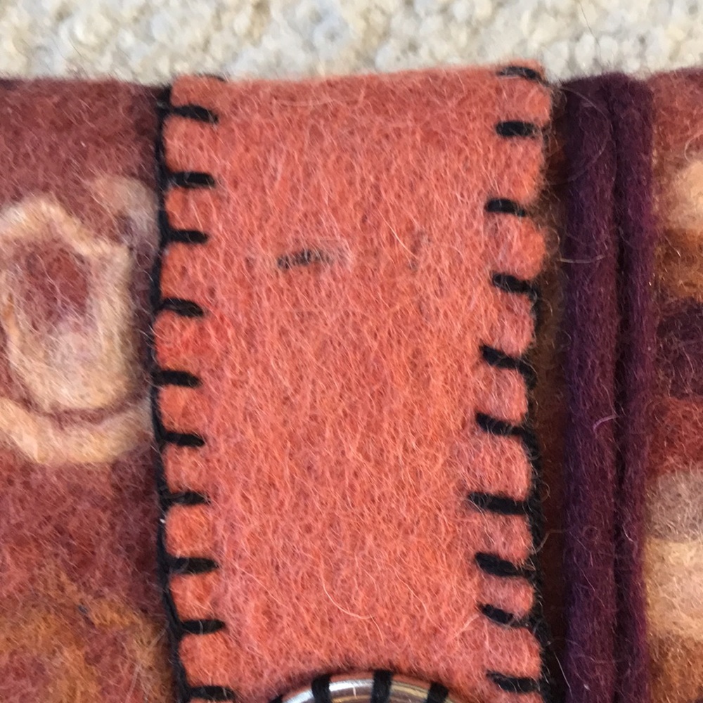 Rising Tide Boho Wool Wristlet - Picture 11 of 12